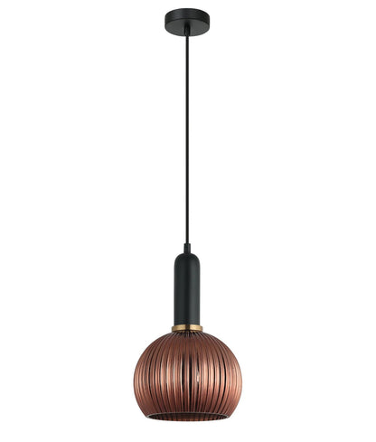 CLA VINTAJ: Interior Wine Glass Shape Ribbed Glass Pendant Lights - Mases LightingCLA