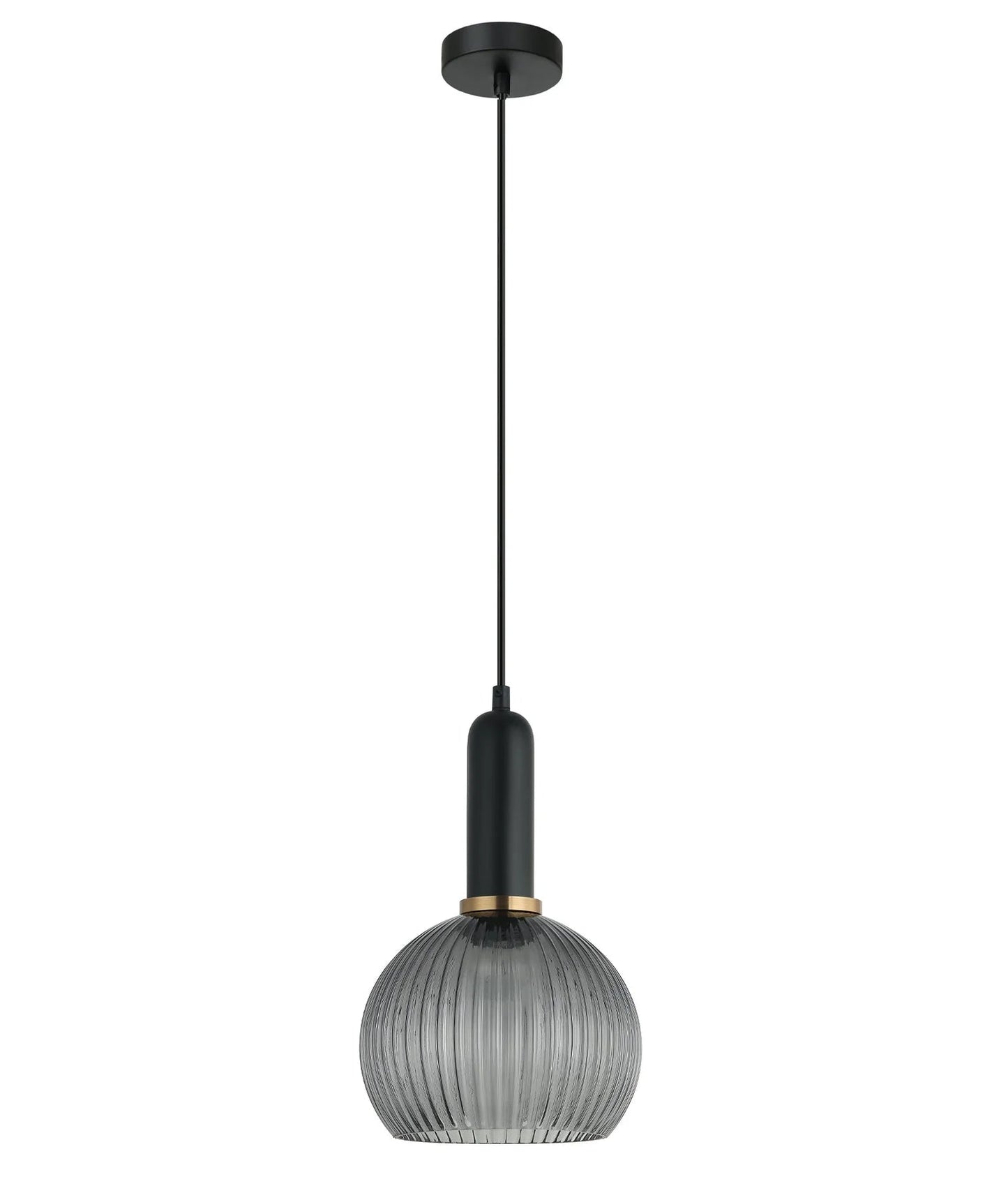CLA VINTAJ: Interior Wine Glass Shape Ribbed Glass Pendant Lights - Mases LightingCLA