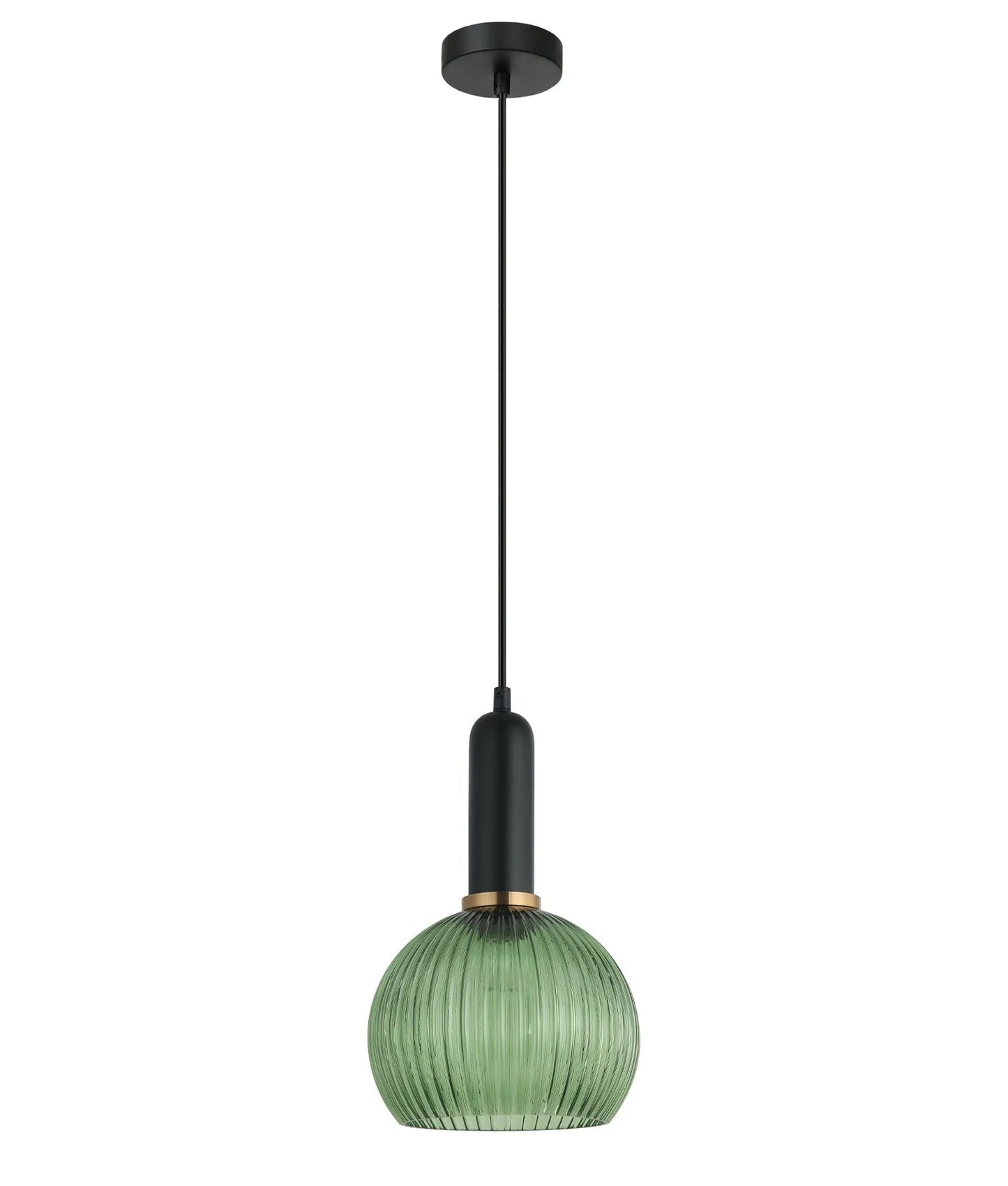 CLA VINTAJ: Interior Wine Glass Shape Ribbed Glass Pendant Lights - Mases LightingCLA