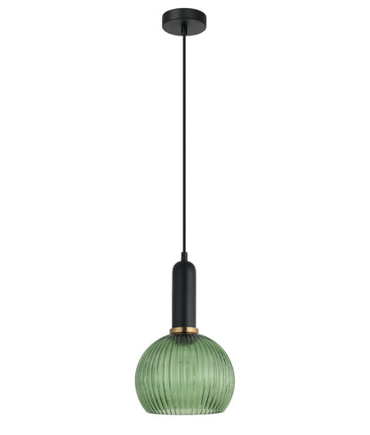 CLA VINTAJ: Interior Wine Glass Shape Ribbed Glass Pendant Lights - Mases LightingCLA