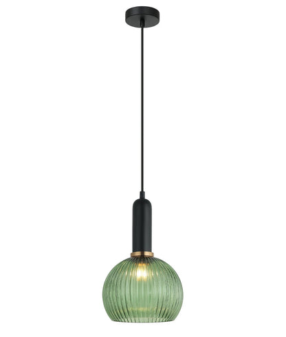 CLA VINTAJ: Interior Wine Glass Shape Ribbed Glass Pendant Lights - Mases LightingCLA