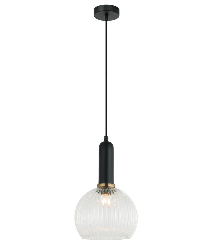 CLA VINTAJ: Interior Wine Glass Shape Ribbed Glass Pendant Lights