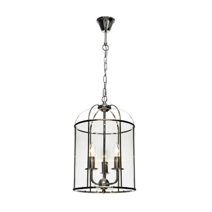 Clovelly Pendant Light 3lt in Black or Chrome - Mases LightingCougar Lighting