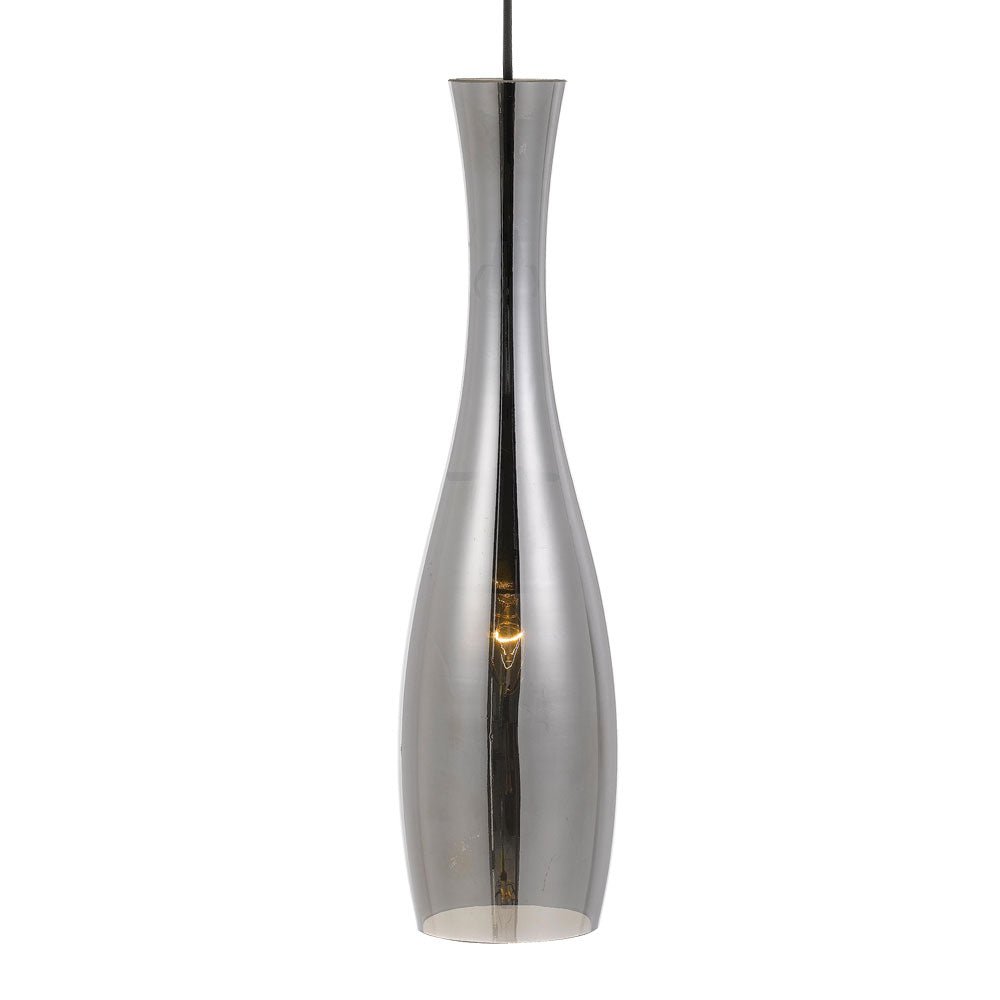 Conie 1 Light Pendant Black / Smoke - CONIE PE-BKSM