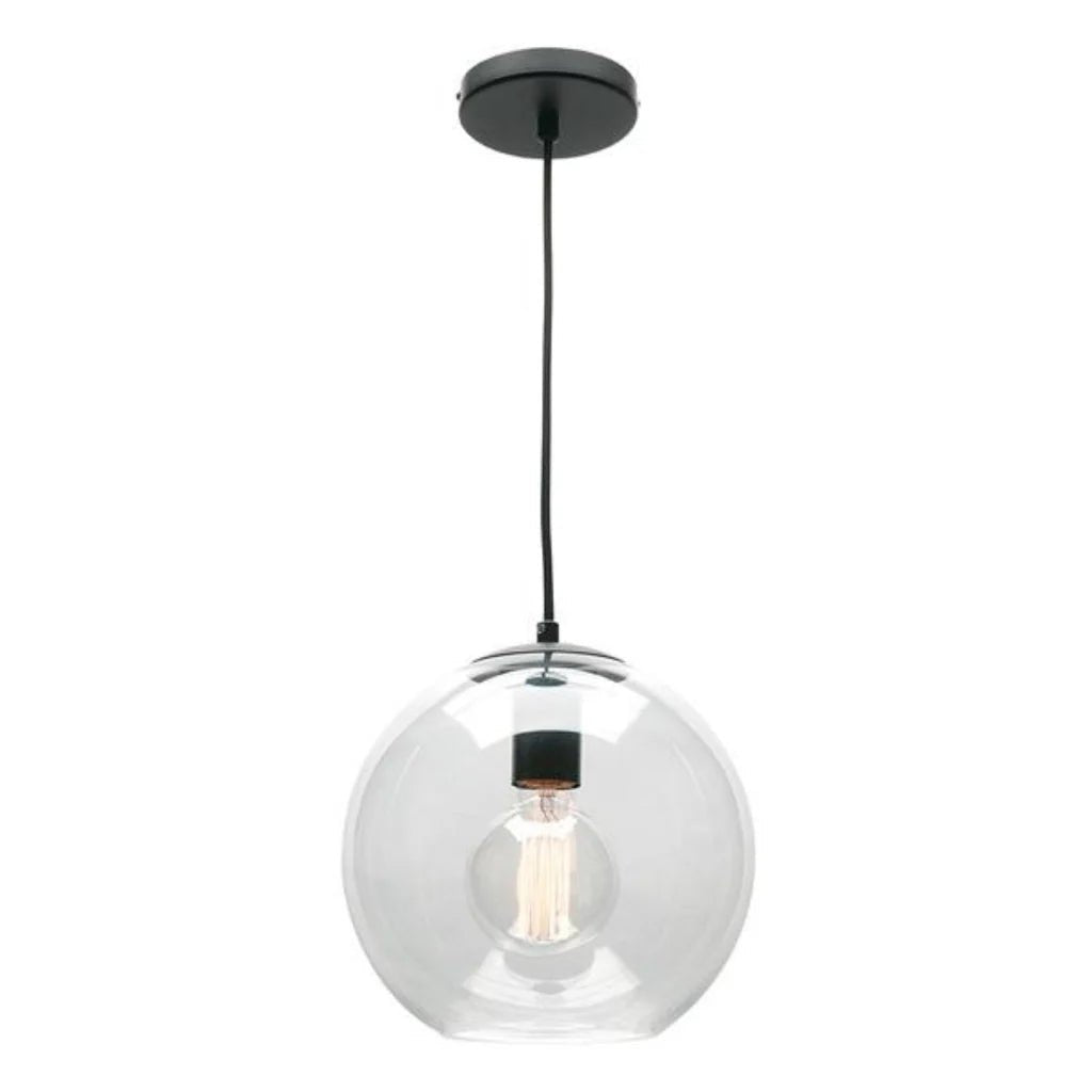 Contemporary Round Glass Pendant Light (Small or Large)