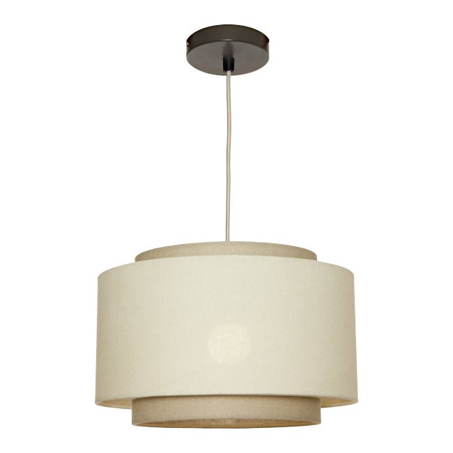 Cougar Bern 1 Light Pendant Medium Beige - BERN1PMBGE - Mases LightingCougar Lighting