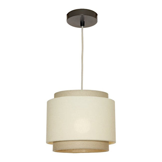 Cougar Bern Pendant Light W250mm Beige Shade - BERN1PSBGE - Mases LightingCougar Lighting