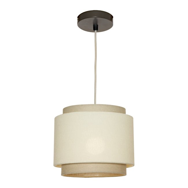 Cougar Bern Pendant Light W250mm Beige Shade - BERN1PSBGE - Mases LightingCougar Lighting