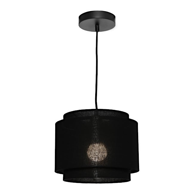 Cougar Bern Pendant Light W250mm Black Metal - BERN1PSBLK - Mases LightingCougar Lighting