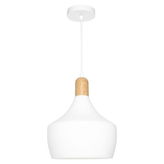 Cougar Bevo 1 Light Pendant Light White - BEVO1PWHT - Mases LightingCougar Lighting