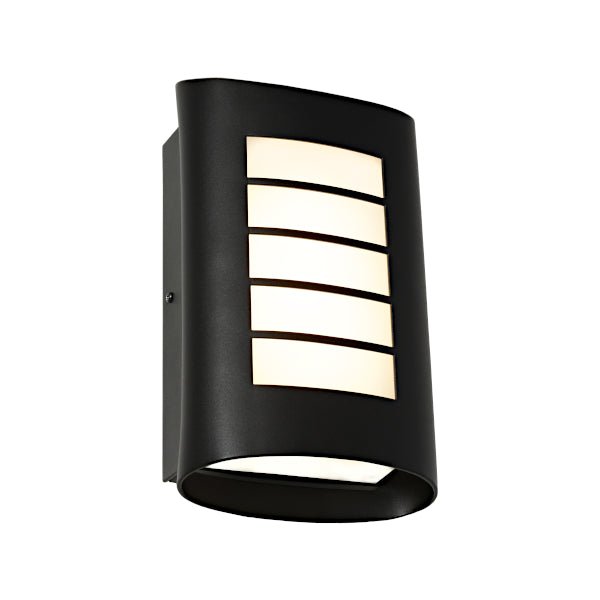 Cougar Bicheno LED Wall Light Exterior BICH1EBLK Black - Mases LightingCougar Lighting