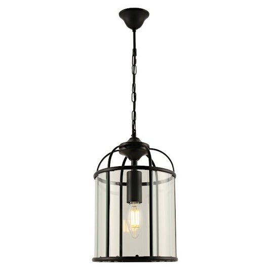 Cougar Black Clovelly Pendant - 1 Light - Mases LightingCougar Lighting