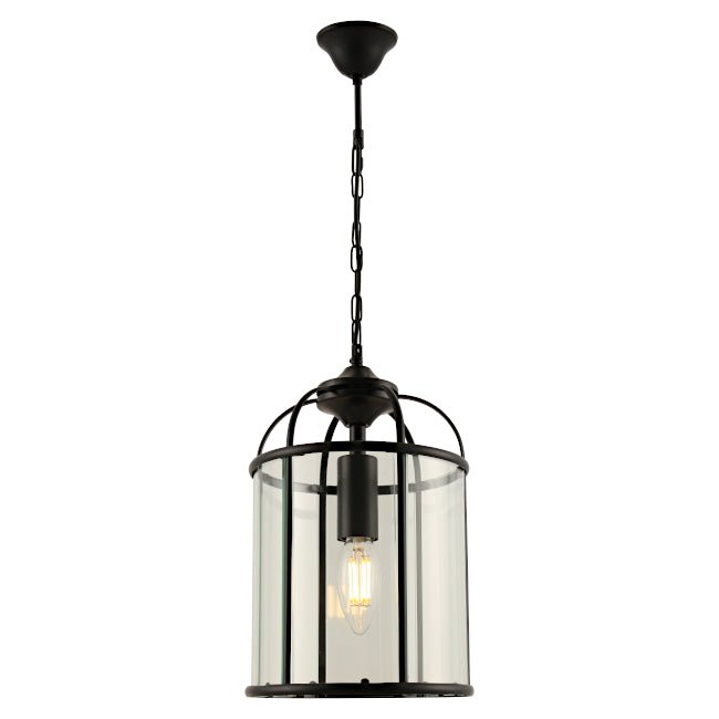 Cougar Black Clovelly Pendant - 1 Light - Mases LightingCougar Lighting