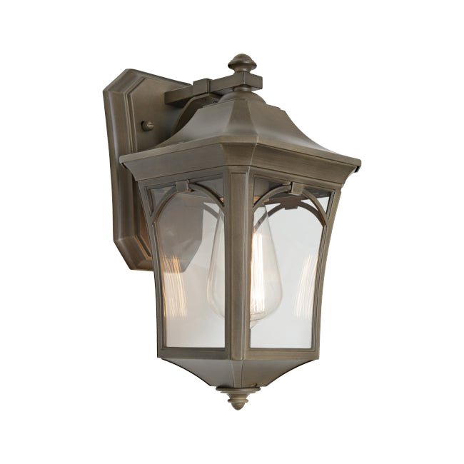 Cougar Burston Small Outdoor Wall Light Old Bronze - BURS1ESMOBR - Mases LightingCougar Lighting