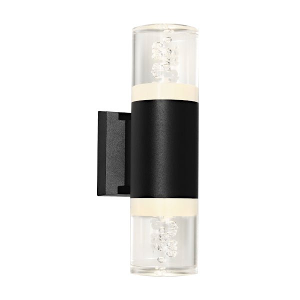 Cougar Calgary 6 Watt Up/Down LED Wall Light Black / Warm White - CALG2EBLK - Mases LightingCougar Lighting