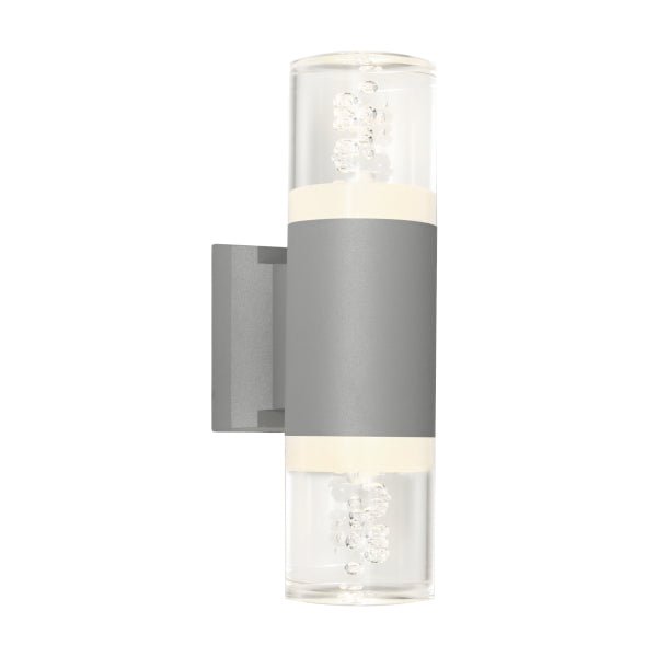 Cougar Calgary 6 Watt Up/Down LED Wall Light Silver / Warm White - CALG2ESLV - Mases LightingCougar Lighting