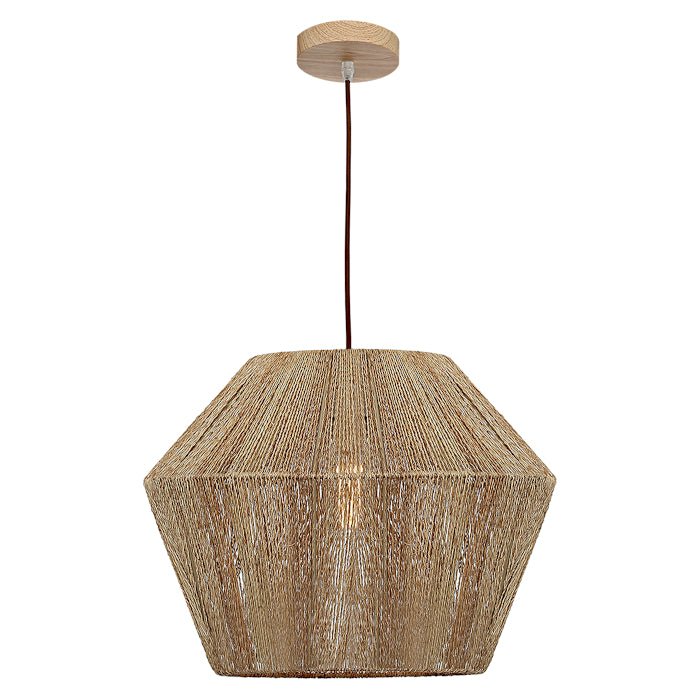 Cougar Cassie 1 Light Pendant Large Natural Thread - Mases LightingCougar Lighting