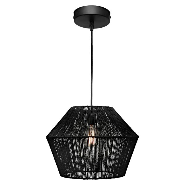 Cougar Cassie 1 Light Pendant Small Black - CASS1PSMBLK - Mases LightingCougar Lighting