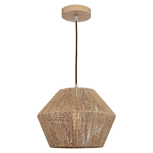 Cougar Cassie 1 Light Pendant Small Natural Thread - CASS1PSMNAT - Mases LightingCougar Lighting