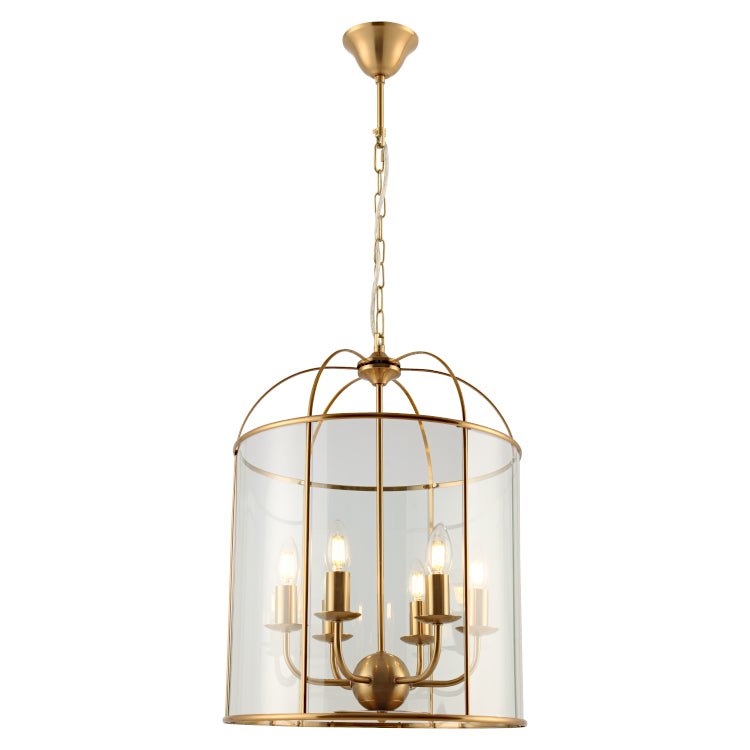 Cougar Clovelly 6 Light Pendant Gold CLOV6PGLD - Mases LightingCougar Lighting