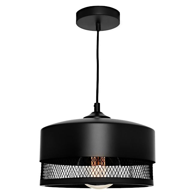 Cougar Galahad 1 Light Pendant Medium Black - GALA1PMED - Mases LightingCougar Lighting