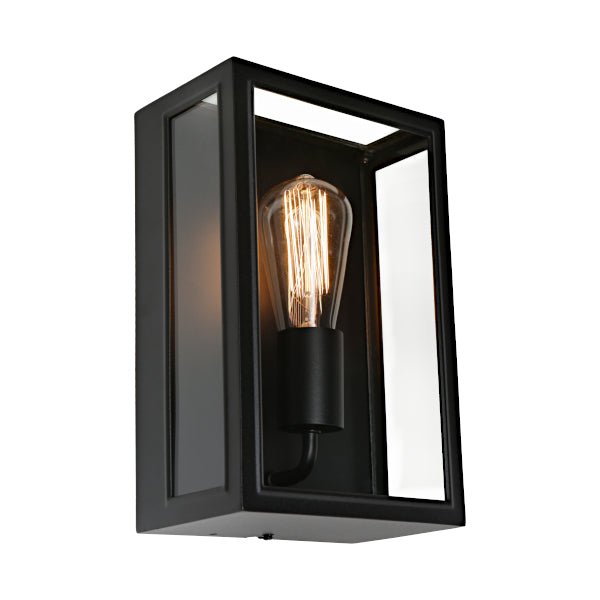 Cougar Harvard 1 Light Wall Light Black - HARV1EBLK - Mases LightingCougar Lighting