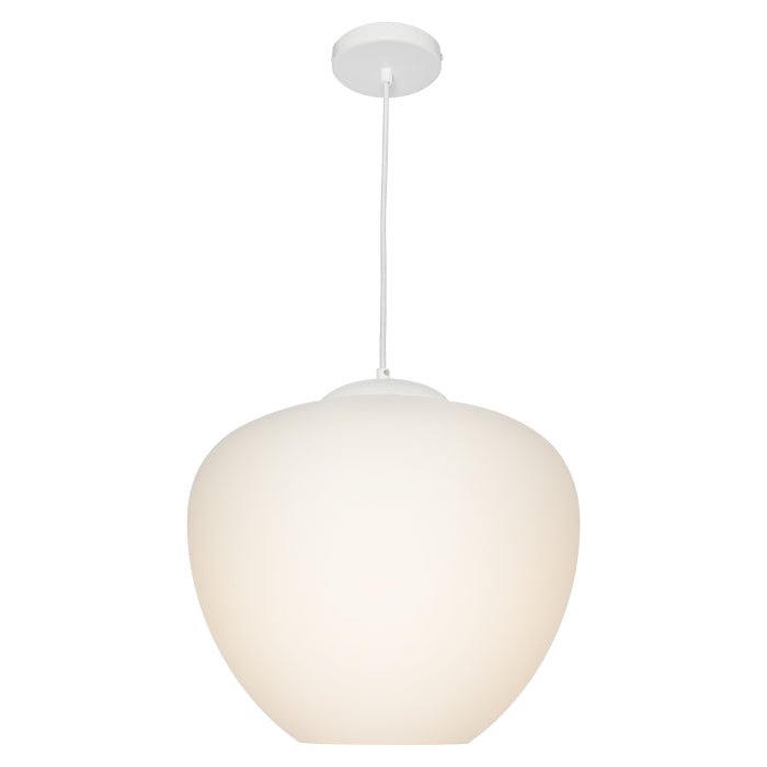 Cougar Helena 1 Light Pendant Large White - HELE1PLWHT - Mases LightingCougar Lighting