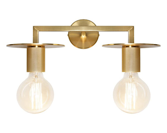 Cougar Inka 2 Light Wall Light Gold - INKA2WGLD - Mases LightingCougar Lighting