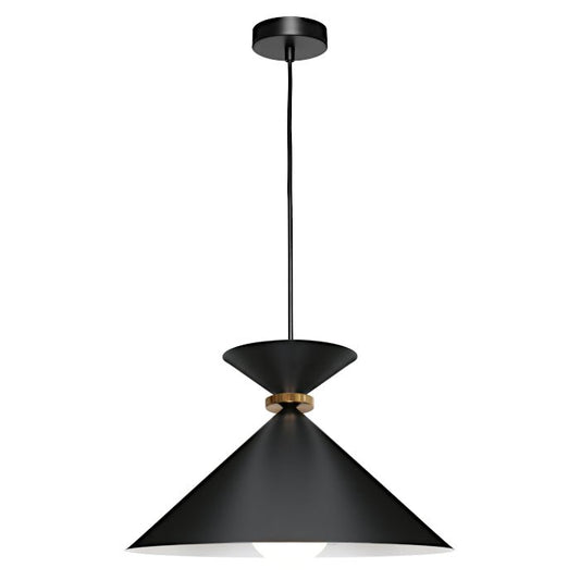 Cougar Julia 1 Light Pendant Black Large or Black Large - Mases LightingCougar Lighting