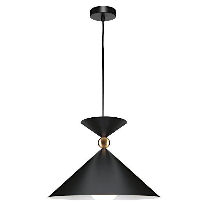 Cougar Krissy Large 1 Light Pendant Black - KRISS1PLBLK - Mases LightingCougar Lighting