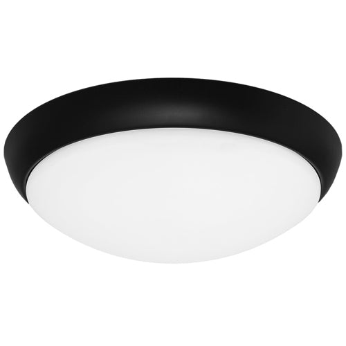 Cougar Lancer 27 Watt Dimmable LED Oyster Light Black / Warm White - LANC27WLED3000KBLK - Mases LightingCougar Lighting