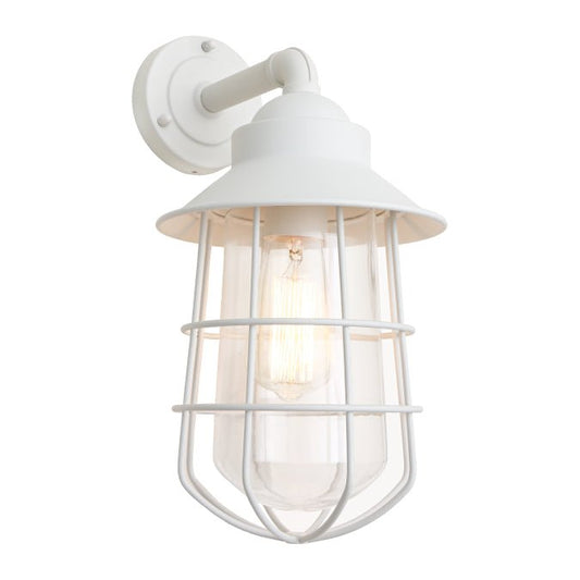 Cougar Lincoln External Wall Light White or Black - Mases LightingCougar Lighting