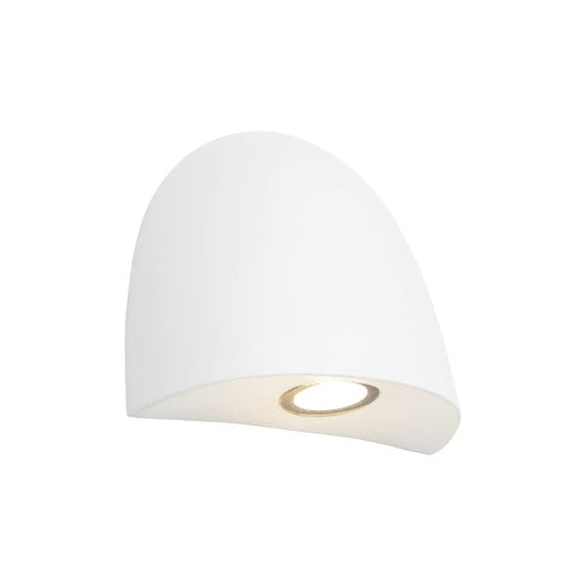 Cougar Mora Outdoor 6W LED Wall Light White / Tri - Colour - MORA1EWHT - Mases LightingCougar Lighting