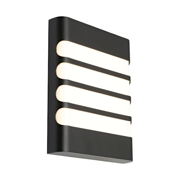 Cougar Odessa 10W LED Outdoor Grilled Wall Light Black / Tri - Colour - ODES1EGBLK - Mases LightingCougar Lighting