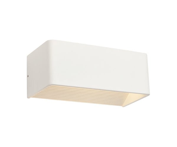 Cougar Pentax 6 Watt LED Wall Light Large Matt White / Warm White - PENT6WLEDLGE - Mases LightingCougar Lighting