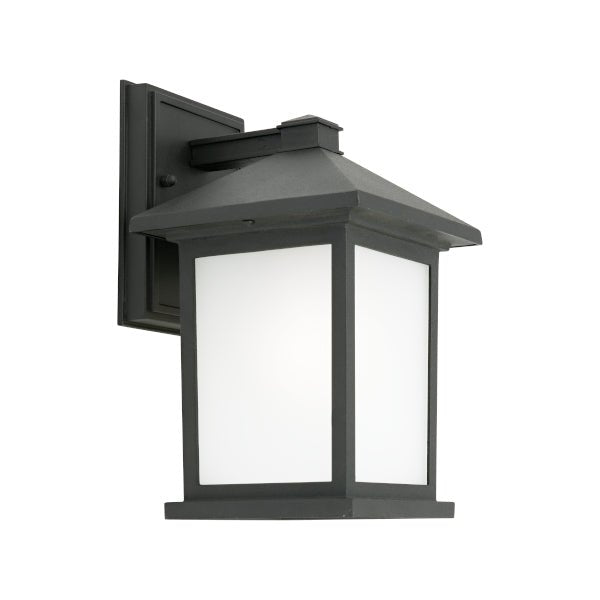 Cougar Plymouth 1 Light Wall Light Black - PLYM1EBLK - Mases LightingCougar Lighting