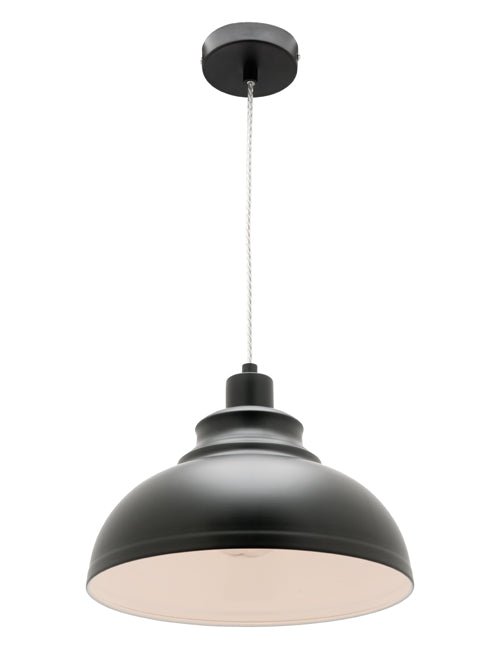 Cougar Risto 1 Light Pendant Black - RIST1PBLK - Mases LightingCougar Lighting