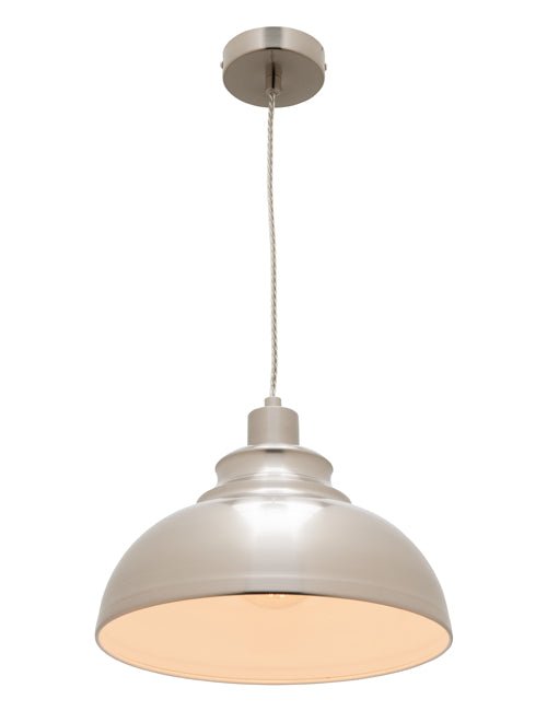 Cougar Risto 1 Light Pendant Satin Chrome - RIST1PSC - Mases LightingCougar Lighting