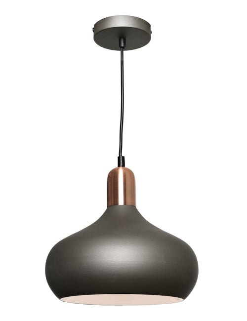 Cougar Sloan 1 Light Pendant Charcoal / Copper - SLOA1PCOP - Mases LightingCougar Lighting