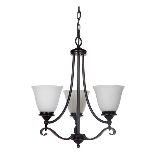 DALLAS 3 Light Chrome or Bronze Pendant Light - Mases LightingLode Lighting