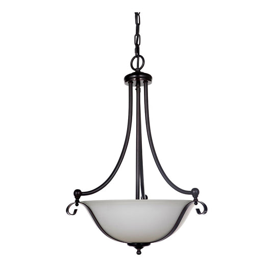DALLAS Chrome or Bronze Single Pendant Light - Mases LightingLode Lighting