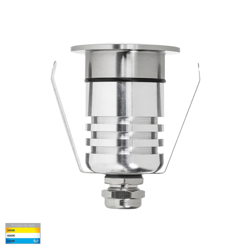 Dek LED in-Ground Light 3w CCT Black, Stainless Steel, White Havit Lighting HV2893T-12V