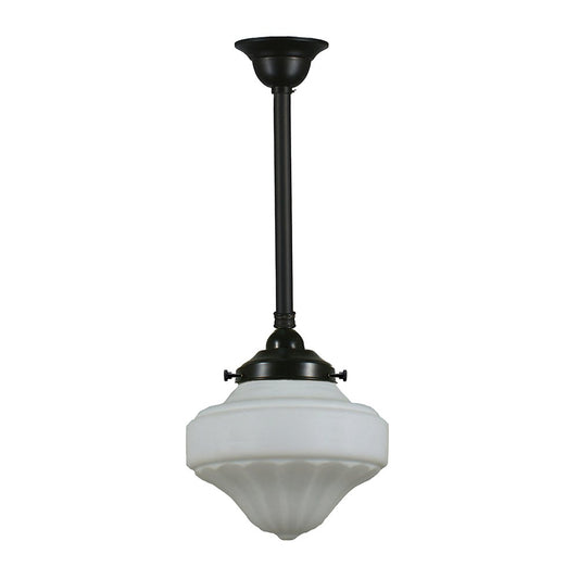 Derby 9" or 13"1 Light ROD Pendant Light - Black/Chrome/Polished Brass/Chrome Retro - Mases LightingLode Lighting