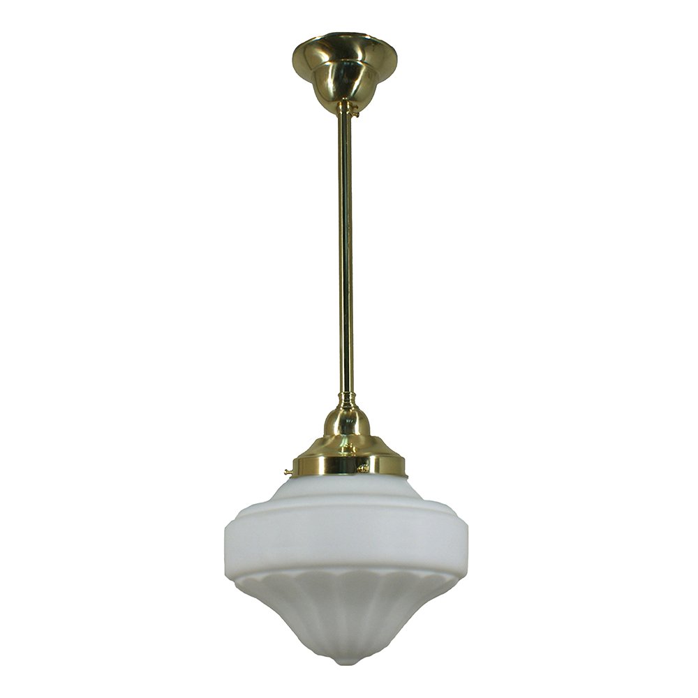 Derby 9" or 13"1 Light ROD Pendant Light - Black/Chrome/Polished Brass/Chrome Retro - Mases LightingLode Lighting