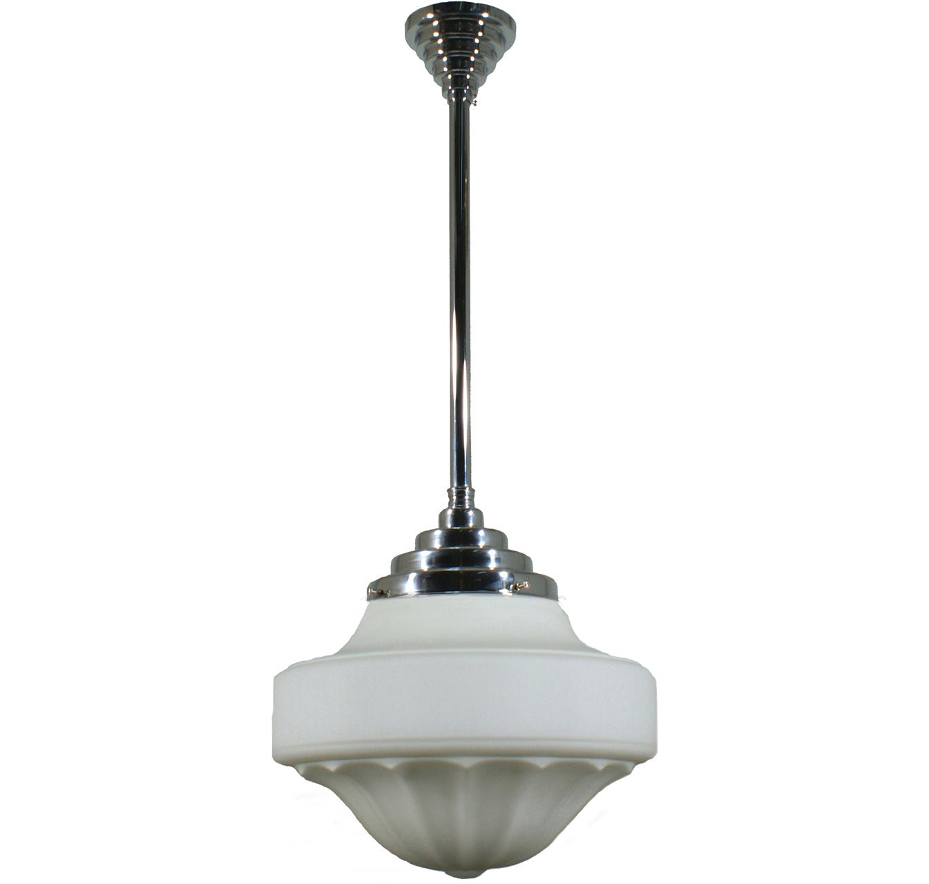 Derby 9" or 13"1 Light ROD Pendant Light - Black/Chrome/Polished Brass/Chrome Retro - Mases LightingLode Lighting