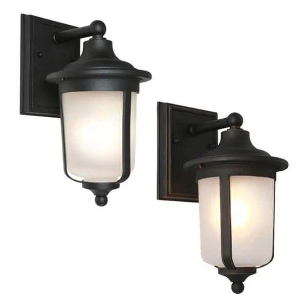 Devon Outdoor Wall Light in Black or Bronze - Mases LightingCougar Lighting