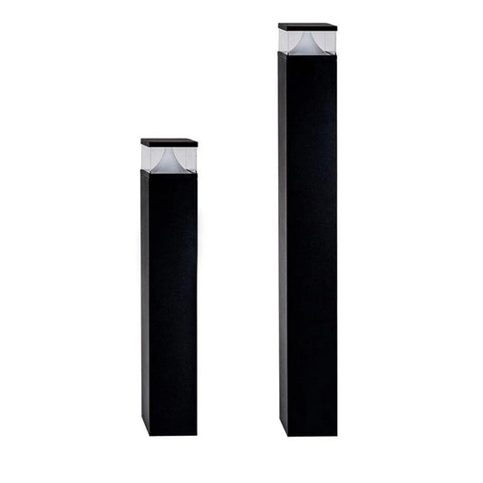 Divad LED Bollard Light Square 24v CCT Small/Large in Black Havit Lighting - HV1628T - BLK - 24V - SQ, HV1629T - BLK - 24V - SQ - Mases LightingHavit Lighting