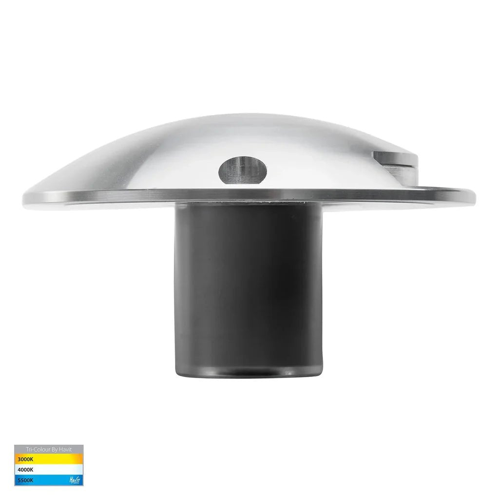 Dome one Way LED Deck Light CCT 3w Aluminium Black, Silver Havit Lighting - HV2871T-12V