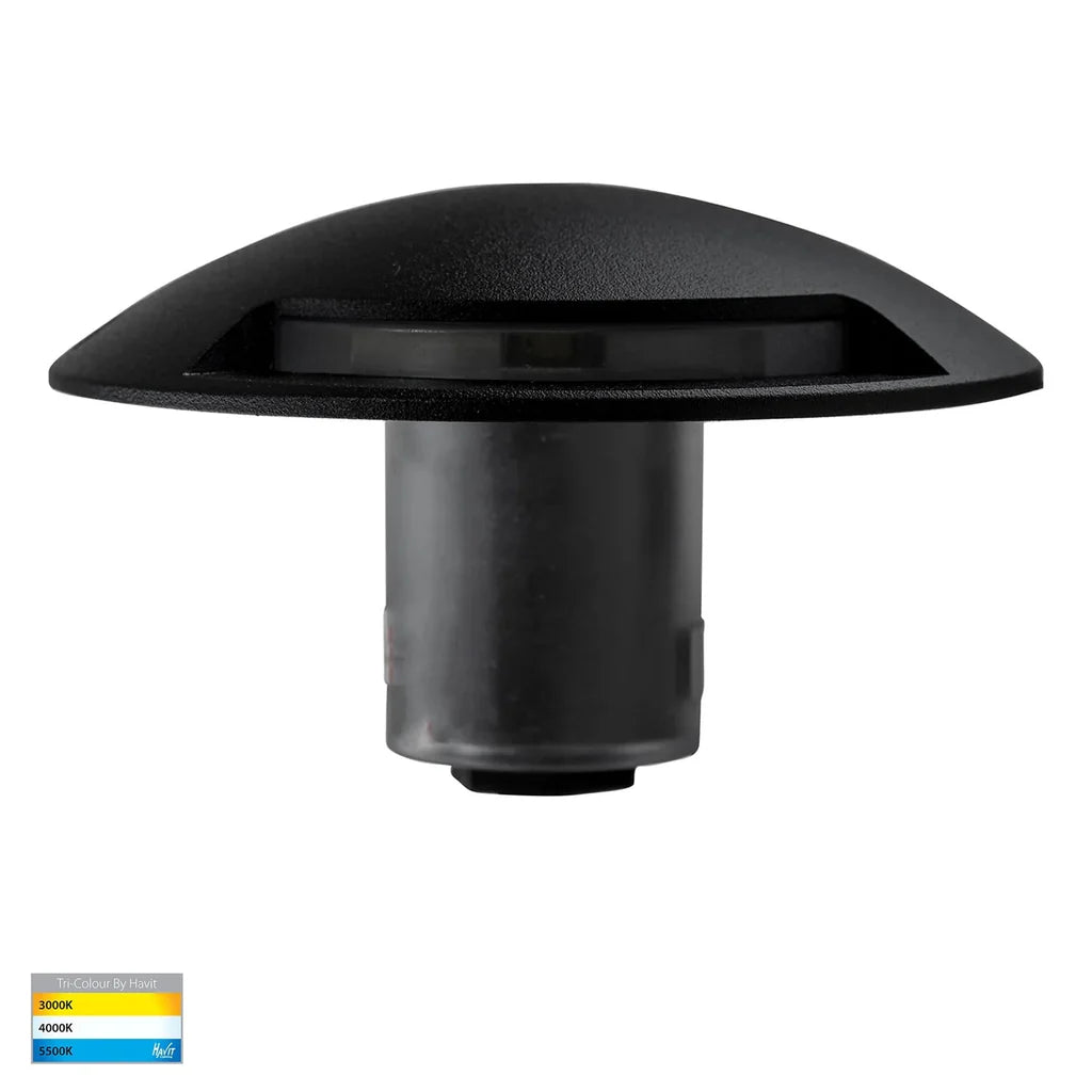 Dome one Way LED Deck Light CCT 3w Aluminium Black, Silver Havit Lighting - HV2871T-12V