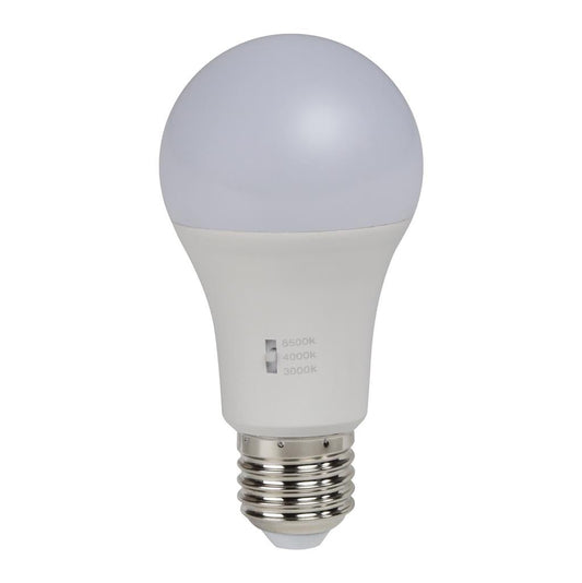 Domus 12W Tricolour Dimmable Frosted LED lamp 240V E27/B22 - Mases LightingDomus